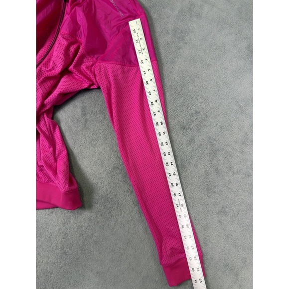 Brooks Jacket Womens Medium Pink Lightweight Dry Layer Windbreaker Run Happy - Picture 7 of 10